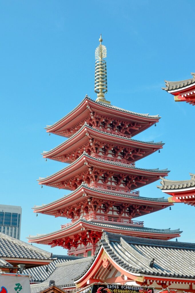 浅草寺の五重塔の画像